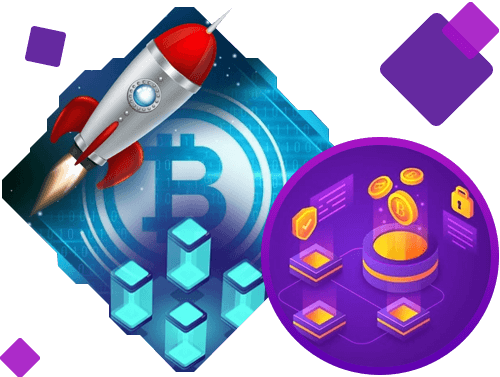 Concept of Cryptocurrency Launchpad