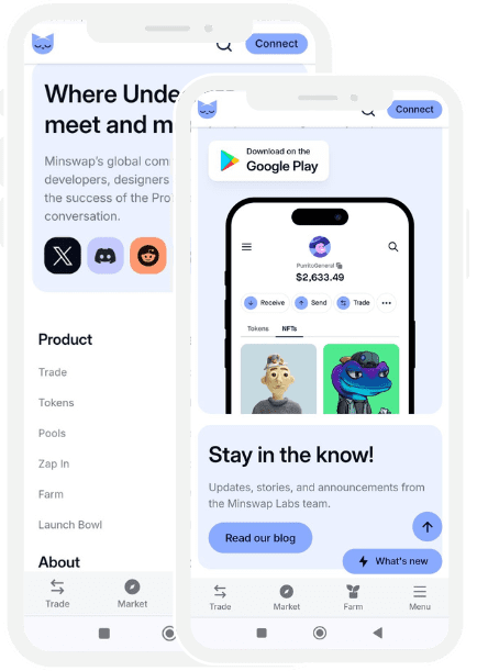 Minswap Decentralized Exchange Client Requirement