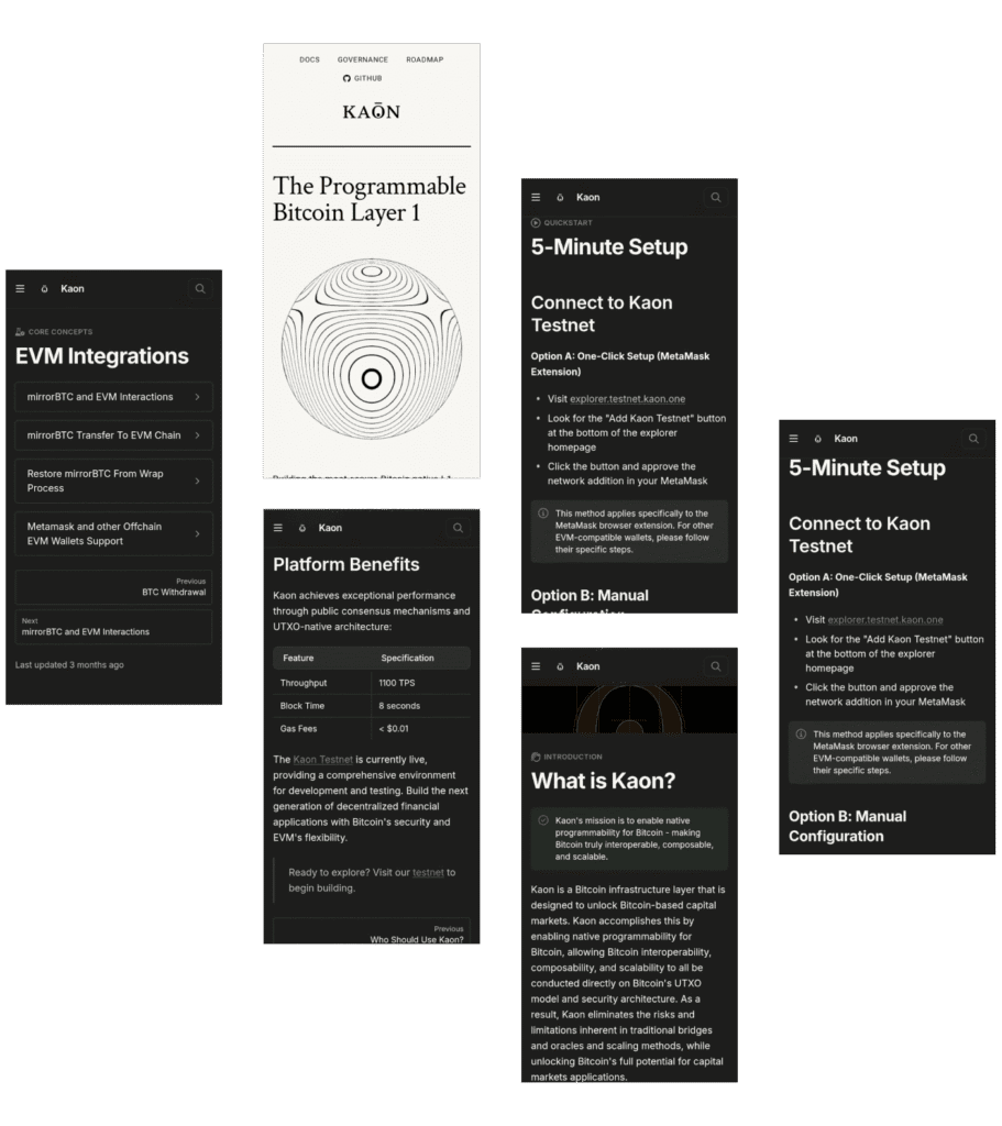 kaon bitcoin more screen