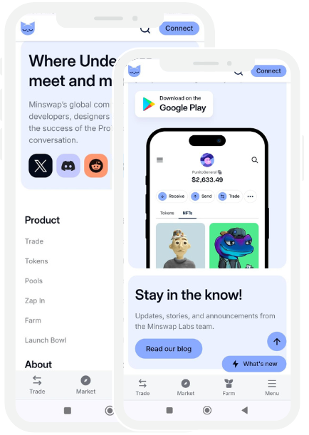 Minswap Decentralized Exchange Client Requirement