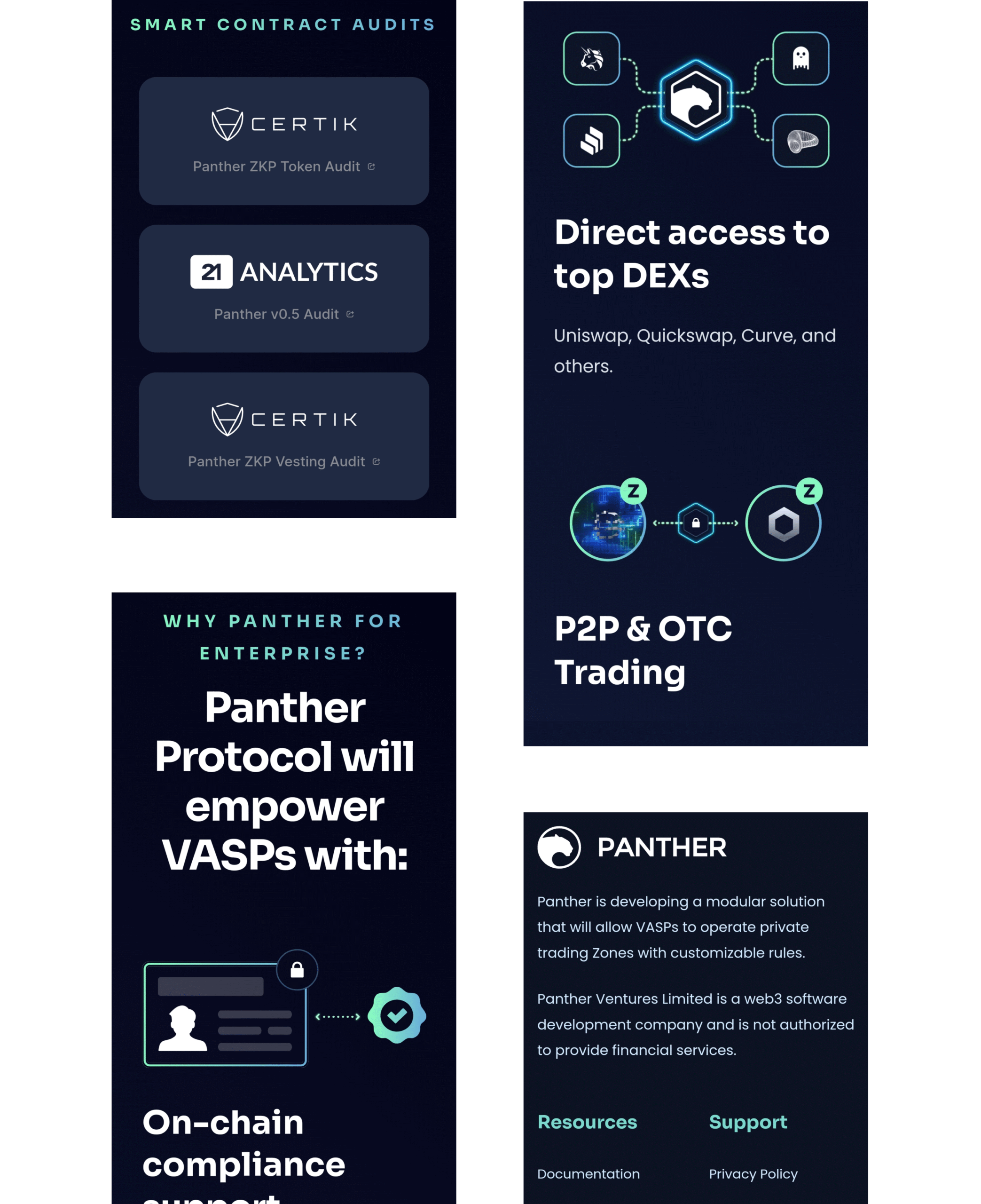Panther Protocol Development challenges