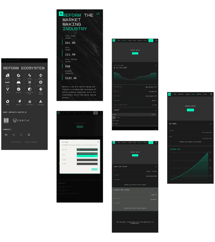 Reform DAO More Screens