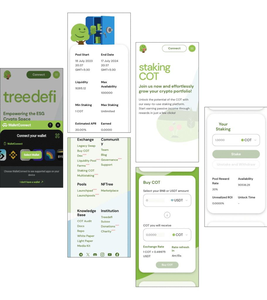 Treedefi Blockchain More Screen