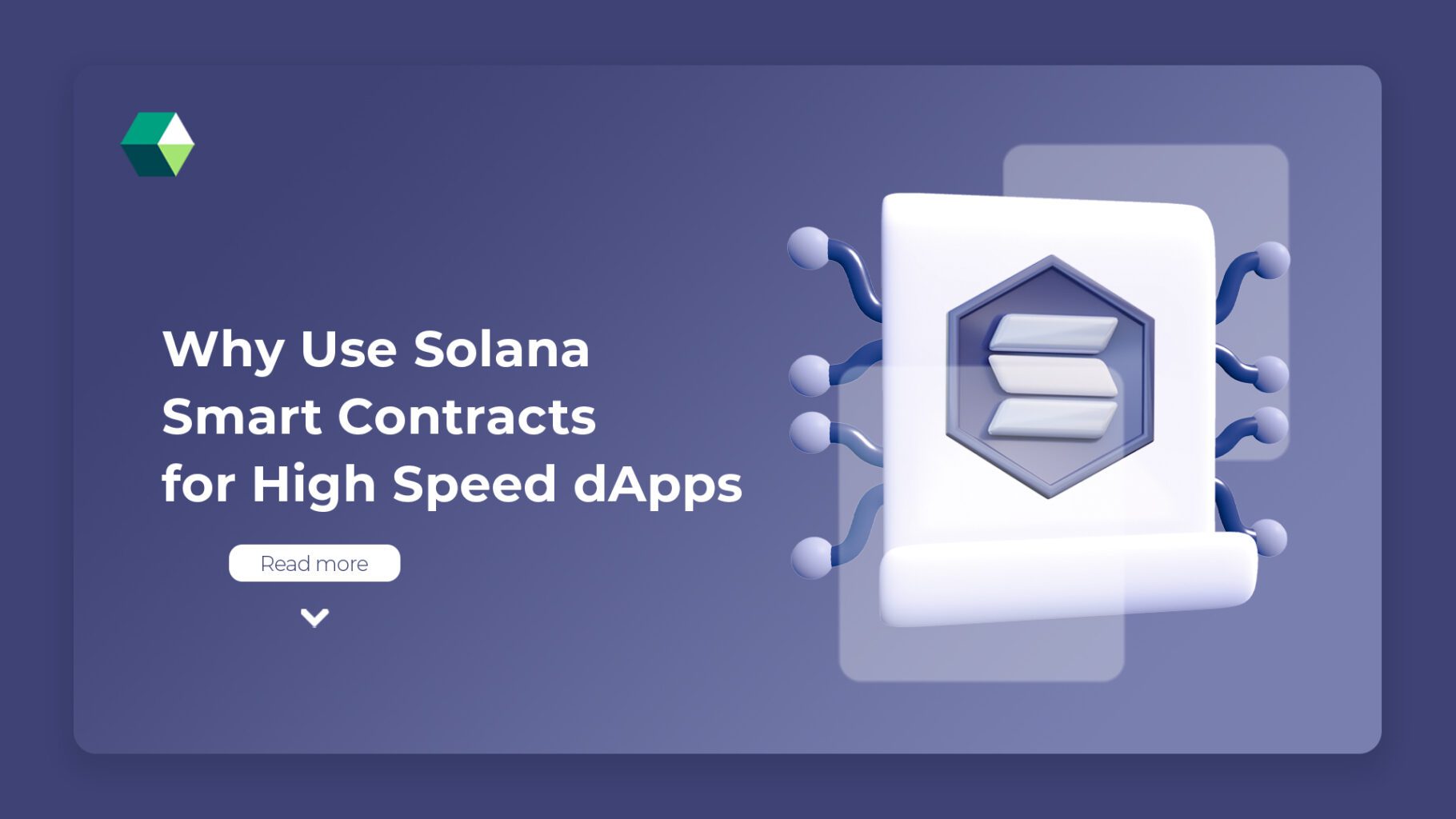 Solana smart contract development for dApps with high speed, low cost, and Rust-based programming support