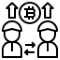 Peer-to-Peer (P2P) DEX Development Icon