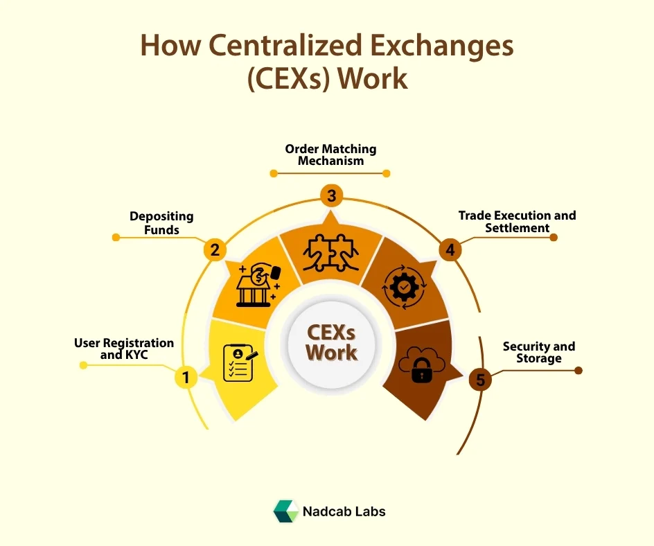 how centralized exchanges cexs work